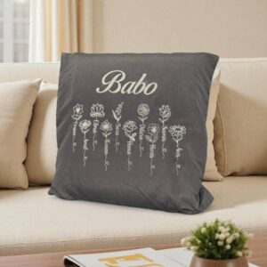 Kissenbezug mit Namen